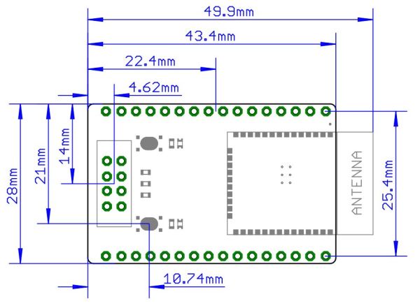 Mtiny ESP32 WROOM-32E (Arduino Compatible)