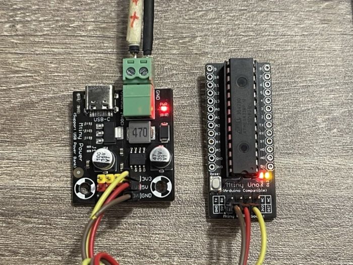 Connect Mtiny Uno with Mtiny Power Module